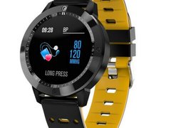 Bratara Fitness iUni CF58, Display OLED, Bluetooth, Pedometru, Monitorizare Puls, Notificari, Galben